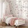Brup Frescas Acuarelas Flores Rosas y Hojas Verdes Pegatinas de Pared para Habitación de Niños Dormitorio Estilo Cálido Natural Pegatinas Decorativas Br7130C