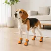 Novos sapatos para animais de estimação transfronteiriços, sapatos antiderrapantes para cães com Velcro para evitar lambidas e proteger as patas, sapatos de malha para cães para uso externo