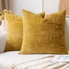 Funda de Almohada Personalizada Cáñamo Cruzado Aguja Gruesa Bambú Chenilla Moderna Simple Cojín de Sofá Mesita de Noche Amazon Transfronterizo