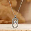 Nuevo Estilo Collar Meijia de Diamante Moissanita Vertical para Mujer, Moderno y Versátil, Totalmente Diamantado, Broche Clip de Papel de Gama Alta Cadena para Clavícula