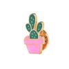 Transfronterizo Caliente AliExpress Caliente Dibujos Animados Creativo Divertido Broche Planta Cactus Combinación Maceta Goteo de Aceite Broche
