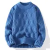 Suéter de Punto Jacquard de Cuello Medio Alto para Hombre Otoño/Invierno 2026 Moda Juvenil Casual Capa Base