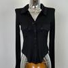 O novo produto de Dongdaemun, na Coreia do Sul, é cheio de desejo puro ~ cardigan pequeno justo, microtransparente, sexy, amigo da pele se