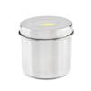 Tanque de desinfección de acero inoxidable para salón de belleza, cilindro de algodón con yodóforo especial para tatuajes, cilindro de algodón con alcohol, placa de cintura, bandeja de pinzas