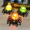 Decoración de Halloween Pomelo Linternas de Calabaza, Luces de Velas de Araña Originales, Accesorios y Adornos Atmosféricos para Fiestas Festivas