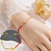 Pulseira Meichen, Estilo Europeu e Americano, Cor Dourada 18K, Não Desbota, Simples e Versátil para Mulheres, Estilo Ins, Personalizada, Moderna, Luxo Leve, Joias Transfronteiriças