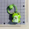 Lindo zorro de dibujos animados, gatito, elefante, llavero de campana, colgante 3D de bolsa de zoológico, regalo para estudiantes y novias