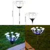 Lámpara de Noche de Hongo Solar para Exteriores, Patio, Jardín, Balcón, Diseño Nuevo, Lámpara de Césped, Impermeable, Lámpara de Piso para Paisajismo