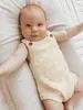 Suéter de Otoño e Invierno para Bebé en Color Avena con Patrón de Puntos, Mameluco Tejido para Niños y Niñas, Mameluco Suéter, Traje para Gatear, Clase A