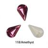 Dongzhou Crystal K9 Diamante de base puntiaguda, accesorios de joyería para bricolaje, cristal de gota de agua fino, diamante de color, manicura súper brillante, venta al por mayor
