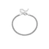 Colar Choker Pulseira Corrente Osso de Cobra Plana Minimalista em Prata de Lei S925 Estilo Coreano Design de Nicho Ins para Mulheres