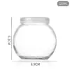 Botella de Vidrio Transparente Espesado para Pudín con Tapa, Botella para Yogur, Botella de Leche, Botella Vacía para Reenvasado de Gelatina, Venta al por Mayor