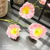 3 Cabezas de Amapolas de Alto Recuento, Flores Artificiales, Decoración Suave para Maquetas de Casas, Decoración para Bodas y Hogar, Flores Artificiales, Decoración Floral de Piso