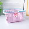 Cesta de Mão Portátil Fofa de Urso Macaron Estilo Ins para Armazenamento de Desktop Armazenamento de Cabelo Cesta de Armazenamento de Cosméticos Cesta de Diversos