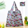 Bolsa de compras plegable de gran capacidad, bolso de mano portátil para supermercado, impresión de logotipo, bolsa de almacenamiento 190T, directo de fábrica