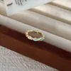 Anel Feminino de Alto Padrão Leve Luxo Estilo Coreano, Versátil para o Dia a Dia Esmalte Zircônia Borboleta Aberto Moda Exquisito Anel para o Dedo Indicador