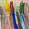 Color disponible en stock, cuerda elástica para mascarilla, cuerda para las orejas, hebilla redonda, protector solar, hebilla de ajuste antideslizante, banda elástica de 5 mm de ancho