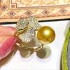 Acessórios DIY Anel de Pérola Lindo e Luxuoso em Prata Esterlina S925 Suporte Vazio Acessórios Suporte de Anel Artesanal de Jade Semi-acabado