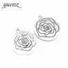 YuenZ colgante de aleación diy para joyería colgante sólido de Rosa al por mayor de fábrica 36 * 32MM Q186