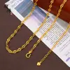 Colar de ouro fino vietnamita "gelo picado" focinho de porco e céu estrelado para mulheres, acessórios de corrente de ouro versáteis atacado