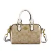 Bolsa pequena feminina retro vintage Boston, versátil e estilosa, alto valor estético, pode ser usada como bolsa de ombro, bolsa de mão ou bolsa transversal