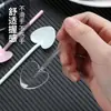 Colheres descartáveis em formato de coração coloridas espessas coração pequeno pá pá para sobremesa pudim colher de pá queijo sundae bolo colher pequena