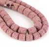 Cuentas de Pincel Ovaladas Cilíndricas de Piedra Volcánica Coloridas para Collar Pulsera DIY Accesorios de Joyería de Aromaterapia Venta Directa de Fábrica DIY