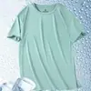 Camiseta Deportiva Casual de Malla Fina de Verano de Secado Rápido para Correr, Talla Grande, Transpirable, Seda de Hielo, Manga Corta, Holgada para Hombre