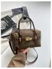 Bolso de mano Boston de gamuza vintage transfronterizo para mujer, nuevo bolso nicho de alta moda tipo almohada, bolso de hombro y bandolera