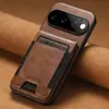 Adequado para capa de celular Google Pixel 11 ProXL, 10 padrões de cera de óleo, alça elástica, compartimento para cartão, carteira, capa protetora de couro