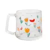 Caneca Quadrada de Vidro INS de Alta Aparência para Escritório, Casa, Chá de Leite, Café, Suco