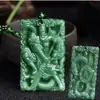 Colgante de Guan Gong Tallado Imitación Obsidiana Doble Cara, Colgante de Lealtad y Lealtad a la Causa, Colgante de Guan Er, Colgante del Dios de la Riqueza, Mayoreo, Estilo Artístico