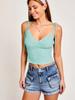Primavera y verano 2024 Nueva moda europea y americana de Amazon para mujer, top de color sólido, chaleco sexy sin espalda