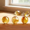 Kankan Cristal Cristal Natural Contas Soltas Citrino Pirâmide Amarelo Azeztulite Amarelo Torre Cristal Acessórios para Joias DIY