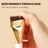 Brocha de Base Cola de Pez Curva No Absorbe Polvo Ultra-Fina Angular Media Luna Principiante Sin Rastro Brocha Correctora Cabeza Plana Herramienta de Maquillaje