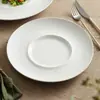 Plato para espagueti plato para comida occidental vajilla de restaurante especializado plato de cerámica de alta gama para bistec plato de concepto artístico plato para postre