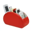 Caja de almacenamiento creativa de cuero para escritorio de oficina, organizador de cosméticos, multiusos, caja de almacenamiento para control remoto LG8130