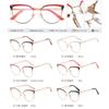 91226 nuevo transfronterizo gafas anti-luz azul miopía para mujer se puede equipar con montura metálica redonda de ojo de marea coreana para hombre