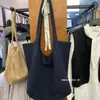 Bolsa de Lona de Gran Capacidad con Lunares Estilo Coreano Nuevo Estilo 2025 Estilo Perezoso Casual Versátil Bolsa de Tela Bolso de Hombro Tote para Viajar