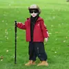 Chaqueta de otoño para niño 2026 nueva, cortavientos a rayas con capucha, genial y moderno, para niños pequeños, top de primavera y otoño para niños