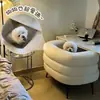 Sofá Individual de Celebridad de Internet, Sillón Perezoso de Lana de Cordero, Sala de Estar, Dormitorio, Vestidor, Silla de Maquillaje de Ocio, Silla para Tocador