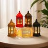 Lámpara Marroquí Estilo Europeo Simple Estilo Retro Candelabro Castillo Utilería Decorativa Pastoral Lámpara Candelero Jaula para Pájaros Adornos