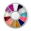 Suministros para decoración de uñas, 12 cajas de joyería, diamantes de colores, perlas de diamante, joyas de diamantes, diamantes de plata planos, venta al por mayor