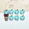 Novo Chapéu Hello Kitty Maçã Desenho Animado Acessórios de Nail Art Fofo Resina 3D DIY Brincos Acessórios para Penteado