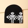 Gorro de punto estampado de moda de invierno para viajes al aire libre, gorro frío y cálido para adultos, gorro de lana personalizado Joker, venta al por mayor