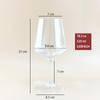 Taça de vinho acrílica criativa de alto valor, peça única, transparente, de plástico, com pé alto, copo de vinho tinto, logotipo para impressão, taça de champanhe