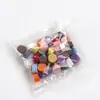 Gran Venta 40 Cápsulas Color Mezclado Aleatoriamente Cápsulas de Cera de Sello de Pintura de Fuego Bolsa de Dulces Transparente Perlas de Cera Sellada Se Puede Personalizar