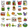 50 pegatinas originales de mercado de verduras, divertidos paquetes de emojis de comida dibujados a mano estilo caricatura, pegatinas transfronterizas para caja de almacenamiento de refrigerador