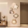 Mural de pared con diseño de Ruyi auspicioso para entrada, decoración moderna y sencilla para restaurante, pintura decorativa creativa para comedor, sala de estar y TV.