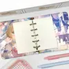 Castillo de Sakura Sakura Álbum de Tarjetas M5 Cuaderno Estudiante Dibujos Animados Libro de Mano Cuaderno de Aspecto Elegante Niña Sakura Libro de Hojas Sueltas